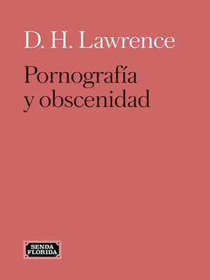 cover image of Pornografía y obscenidad